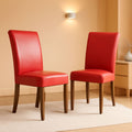 Firebrick Red Padded Dining Chairs For Dining Room