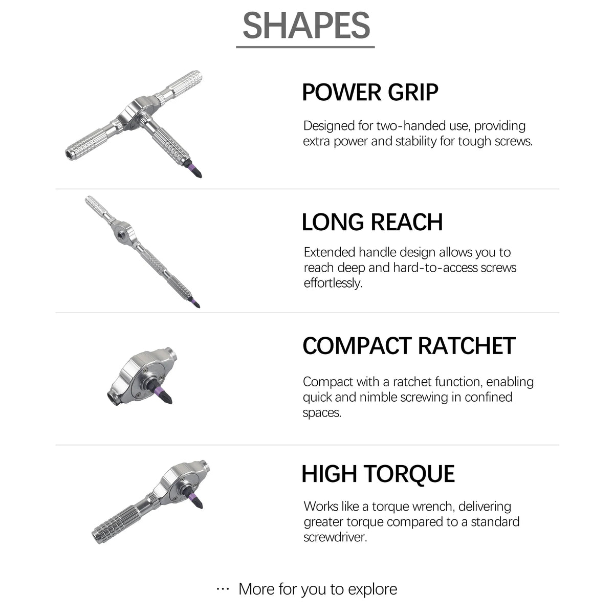 Ratchet Screwdriver Kit 40 in 1 Assembled Handle Multi-purpose Ratchet Wrench Screwdriver Magnetic Bits Tool Set DIY Repair Tool