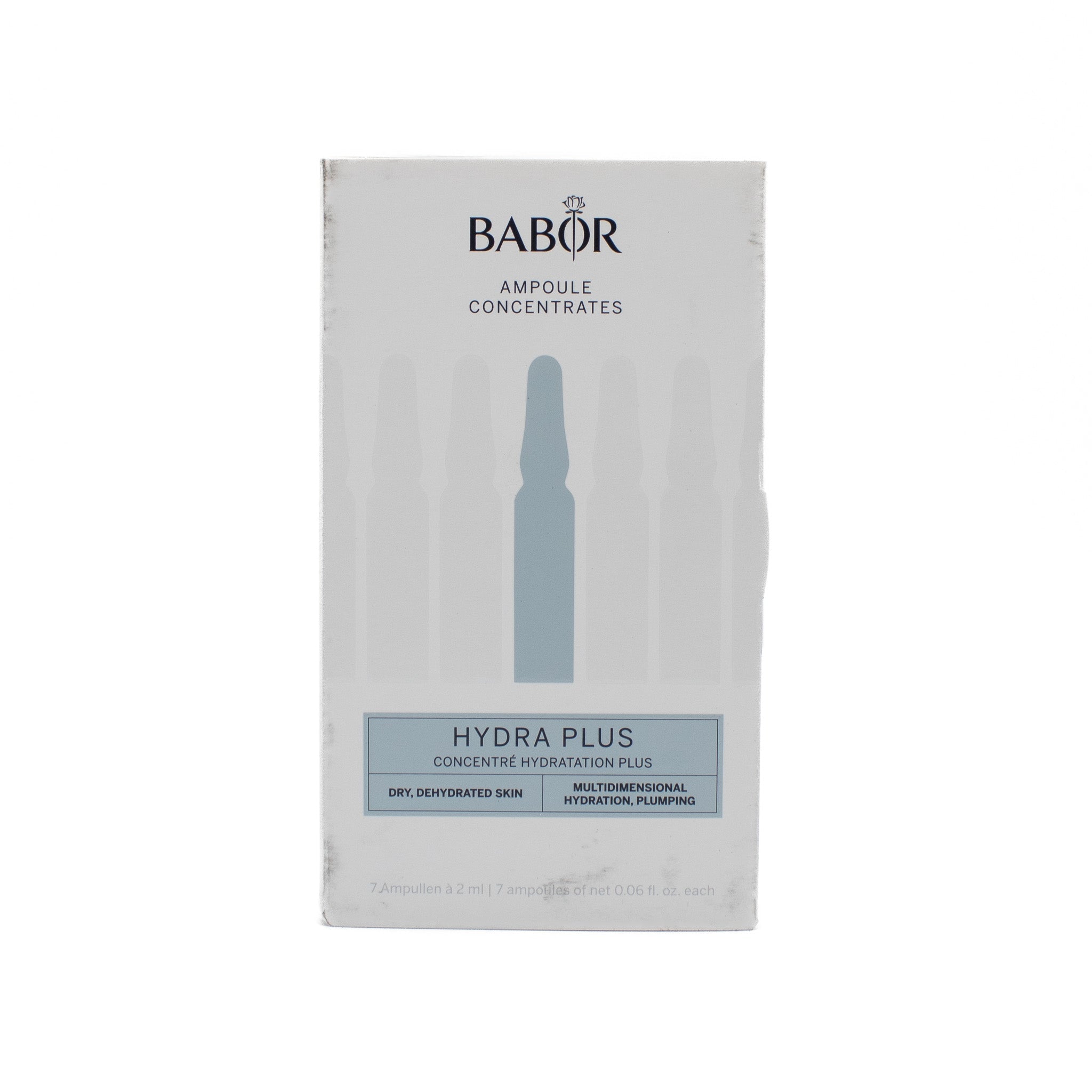 BABOR Ampoule Concentrates Hydra Plus Dry Dehydrated Skin 0.06oz - Imperfect Box