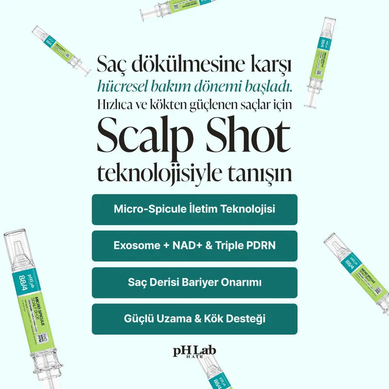PHLab Exosome NAD+ Triple PDRN Scalp Shot, Micro-Spicule Scalp Treatment
