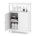 Bathroom Floor Cabinet Freestanding Storage Organizer with Open Compartment