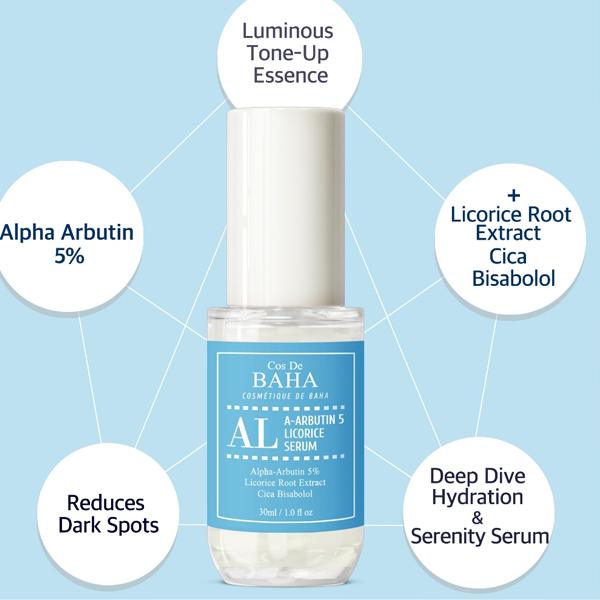 Cos De BAHA A‑Arbutin 5% + Licorice Serum