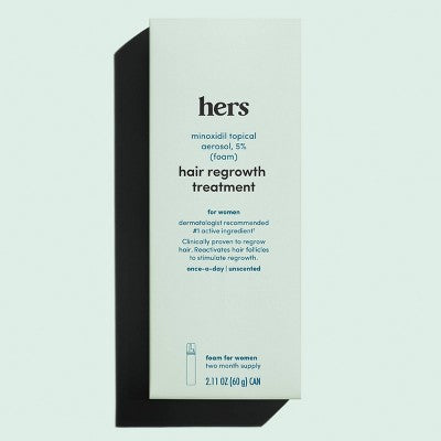 hers Hair Regrowth Foam Treatment 5% Minoxidil 2.11oz - New