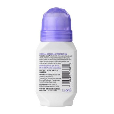 Crystal Essence Deodorant Roll-On Lavender & White Tea 2.25 Oz