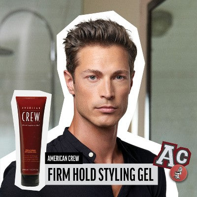 American Crew Men's Firm Hold and Non-Flaking Hair Styling Gel  8.4 fl oz - Imperfect Container