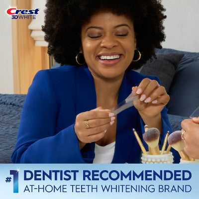 Crest 3D Whitestrips 1-Hour Express At-home Teeth Whitening Kit 10 Treatments - New