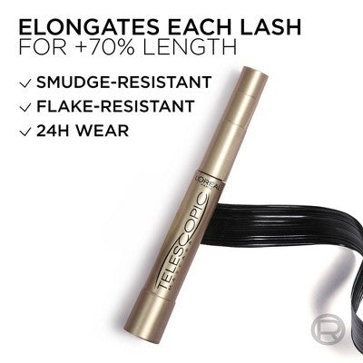 L'Oreal Paris Telescopic Original Mascara 905 Black 0.27 fl oz - Missing Box