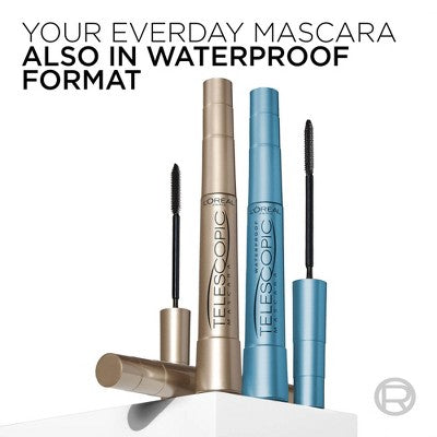 L'Oreal Paris Telescopic Original Lengthening Mascara 935 Carbon Black 0.27 fl oz - Imperfect Box