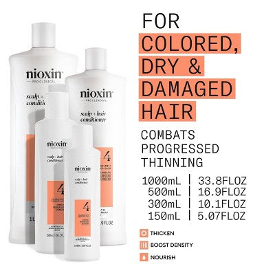 Nioxin System 4 Therapy Conditioner 10.1 fl oz - New