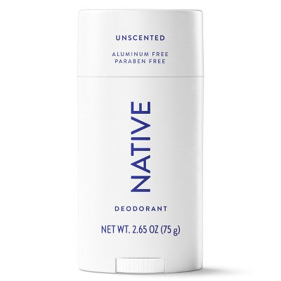 Native Solid Deodorant Unscented Aluminum-Free 2.65oz - Imperfect Container