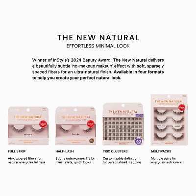 KISS Products The New Natural False Eyelashes Pearl Earring 4ct - Imperfect Box