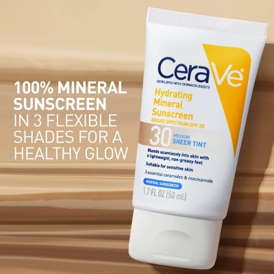 CeraVe Hydrating Mineral Tinted Face Lotion SPF 30 Deep 1.7 fl oz - Missing Box