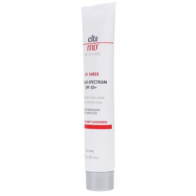 EltaMD UV Sheer Broad-Spectrum SPF 50+ Face and Body Sunscreen 3 oz - Imperfect Box