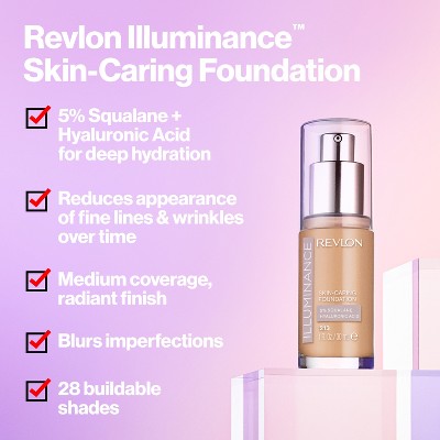 Revlon Illuminance Skin-Caring Foundation Buff Beige 1 fl oz - New