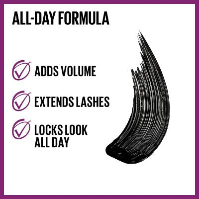 Maybelline Falsies Lash Lift Volumizing and Lengthening Mascara Blackest Black 0.32 fl oz - New