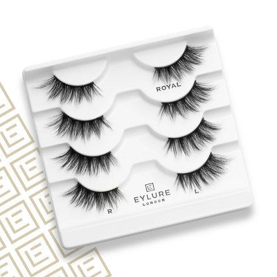 Eylure Faux Mink Royal False Eyelashes 4ct - New