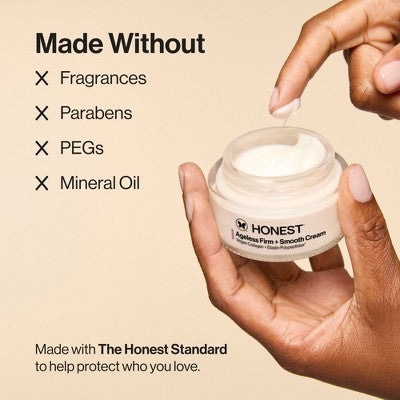 Honest Beauty Ageless Firm Smooth Cream Vegan Hyaluronic Acid 1.7oz - Imperfect Box