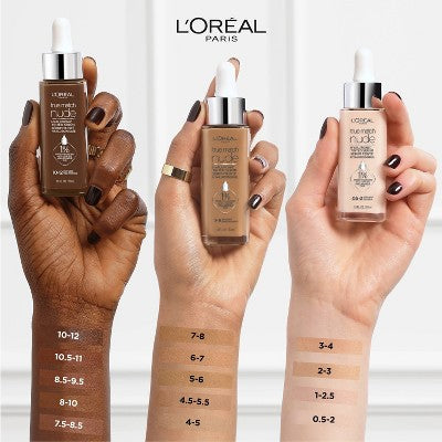 L'Oreal Paris True Match Hyaluronic Tinted Serum Makeup Skincare Hybrid 4-5 Medium 1 fl oz - Imperfect Container