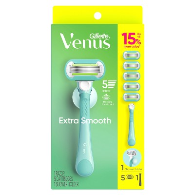 Venus Extra Smooth Value Pack Women's Razor + 5 Razor Blade Refills - Missing Box
