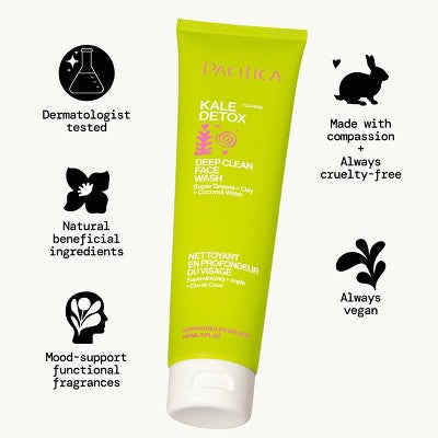 Pacifica Kale Detox Deep Cleansing Face Wash Scented 5 fl oz - New