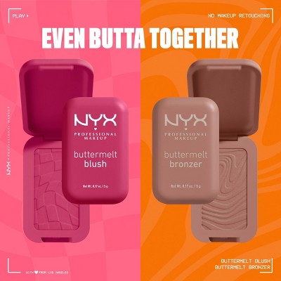 NYX Professional Makeup Buttermelt Blush - Sooner The Butta - 0.17oz