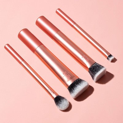 Real Techniques Face Base Makeup Brush Kit 4pc - New