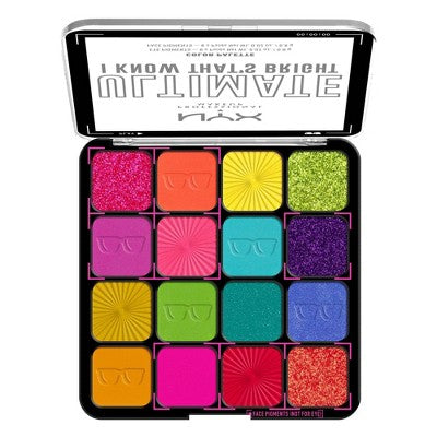 NYX Professional Makeup Ultimate Eyeshadow Palette Bright 0.32 oz - New