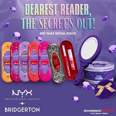 NYX Professional Makeup Bridgerton Royal Treasures Lip Kit 06 Caramel Courtship & Toffee Temptation 2pc - Imperfect Box