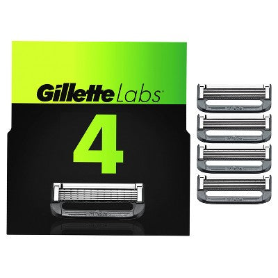 Gillette Razor Blade Refills Compatible with Exfoliating Bar and Heated Razor 4ct - Missing Box