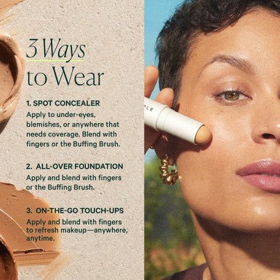 Well People Supernatural Complexion Stick Foundation + Concealer 24 Light Medium Neutral - Imperfect Box - 0.28oz