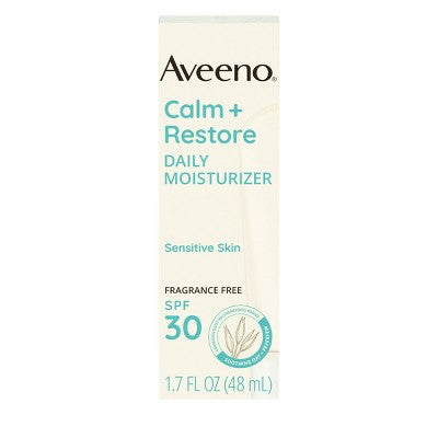Aveeno Calm + Restore Daily Moisturizer Mineral SPF 30 1.7oz - Missing Box