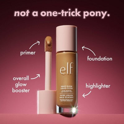 e.l.f. Halo Glow Liquid Filter Highlighter 3.5 Medium 1.06 fl oz - Imperfect Container
