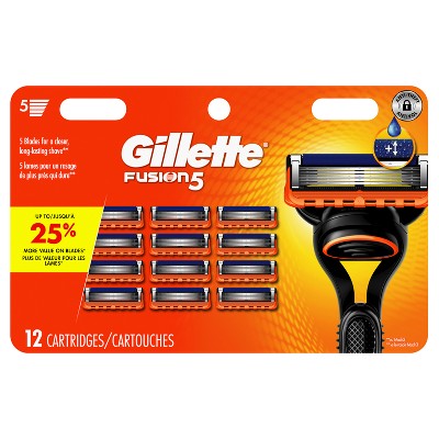 Gillette Fusion5 Men's Razor Blade Refills 12ct - Imperfect Box