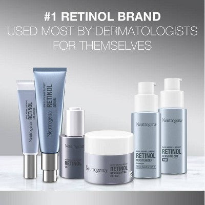 Neutrogena Rapid Wrinkle Repair Retinol Night Face Moisturizer 1 fl oz - Missing Box