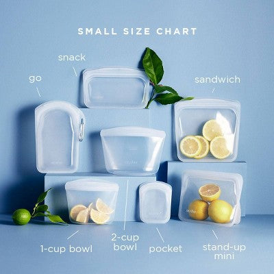 Stasher Reusable Silicone Travel Accessories Bag Set - 2pk