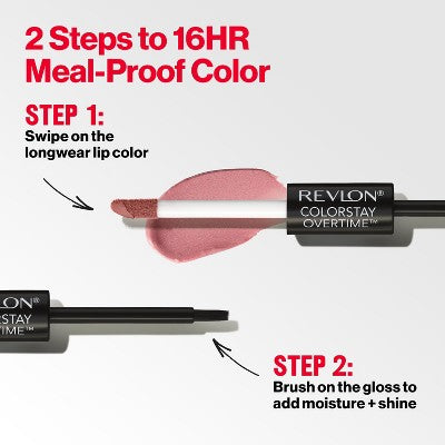 Revlon ColorStay Overtime Lipcolor Everlasting Rum 0.07 fl oz - Imperfect Box