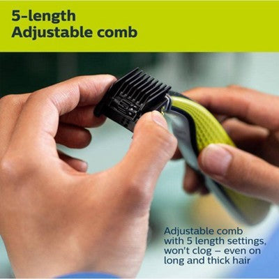 Philips Norelco OneBlade 360 Face & Body Rechargeable Men's Electric Shaver and Trimmer QP2834/70 - Imperfect Box