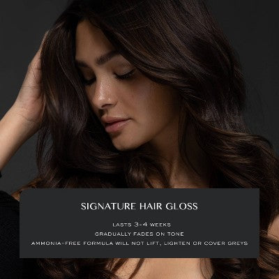 Kristin Ess Hair Dye Gloss in Chocolate Cosmo for Dark Golden Brown Hair 4 fl oz - Imperfect Box