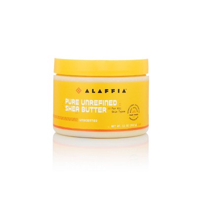 Alaffia Pure Unrefined Shea Butter Unscented 11oz - New