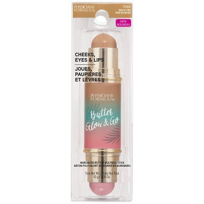 Physicians Formula Murumuru Butter Glow & Go Multi Use Stick Beachy Pink 0.32oz - Imperfect Box