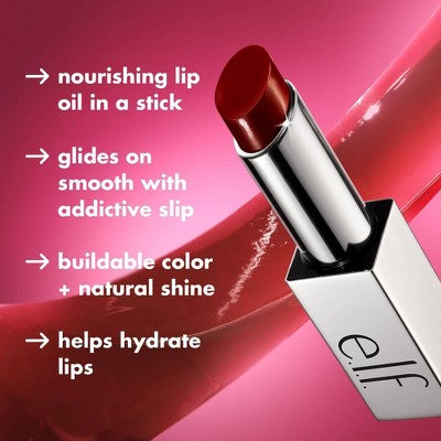 e.l.f. Glow Reviver Slipstick Pink-Me Energy 0.11oz - Imperfect Box