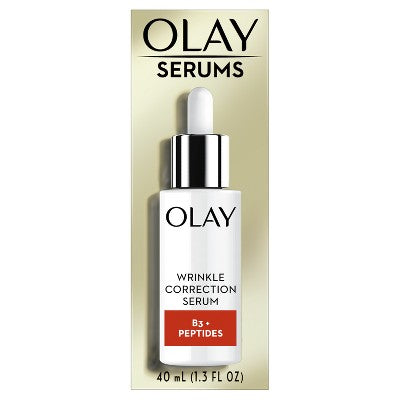 Olay Wrinkle Correction Serum Vitamin B3 + Collagen Peptides 1.3 fl oz - New