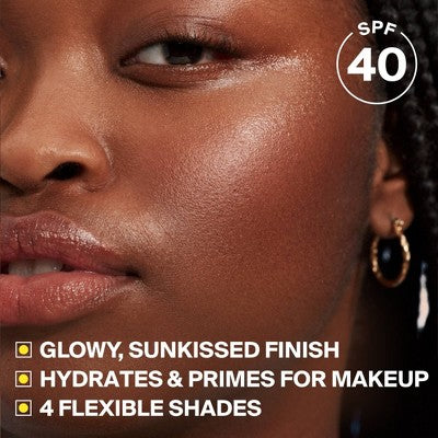 Supergoop! Glowscreen Sunrise Hydrating Glowy Tinted Primer; Hyaluronic Acid + Niacinamide SPF 40 1.7 fl oz - Imperfect Box