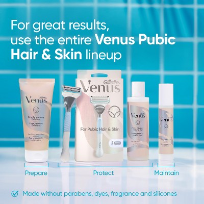 Venus For Pubic Hair and Skin Value Pack Razor Handle + 4 Blade Refills - Missing Box