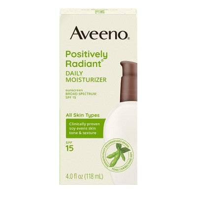 Aveeno Positively Radiant Daily Face Moisturizer SPF15 4oz - Missing Box