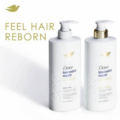 Dove Beauty Intensive Repair Hair Shampoo Pump with Glutamic Amino Serum & Bio-Protein Care 28 fl oz - New