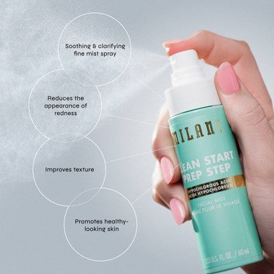 Milani Clean Start Prep Step Hypochlorous Acid Facial Mist 2.03 fl oz - New