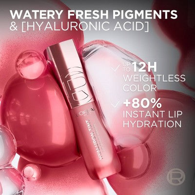 L'Oreal Paris Paradise Hyaluron Tint Lip Stain Serum 635 Worth It Medium 0.16 fl oz - New