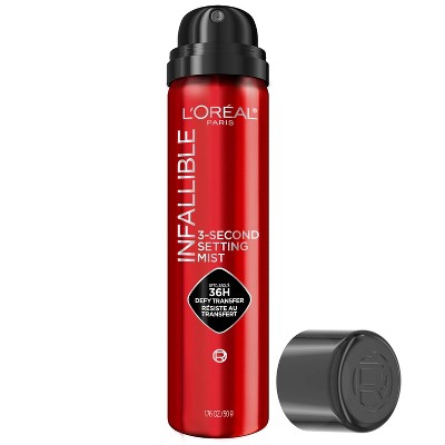 L'Oreal Paris Infallible 3-Second Up to 36HR Wear Setting Spray 1.76oz - Missing Lid