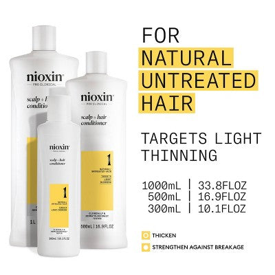 Nioxin System 1 Therapy Conditioner 10.1 fl oz - New